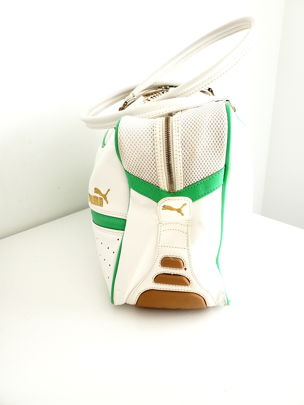 PUMA White & Green Women's Gym Bag - Picture 3 of 11